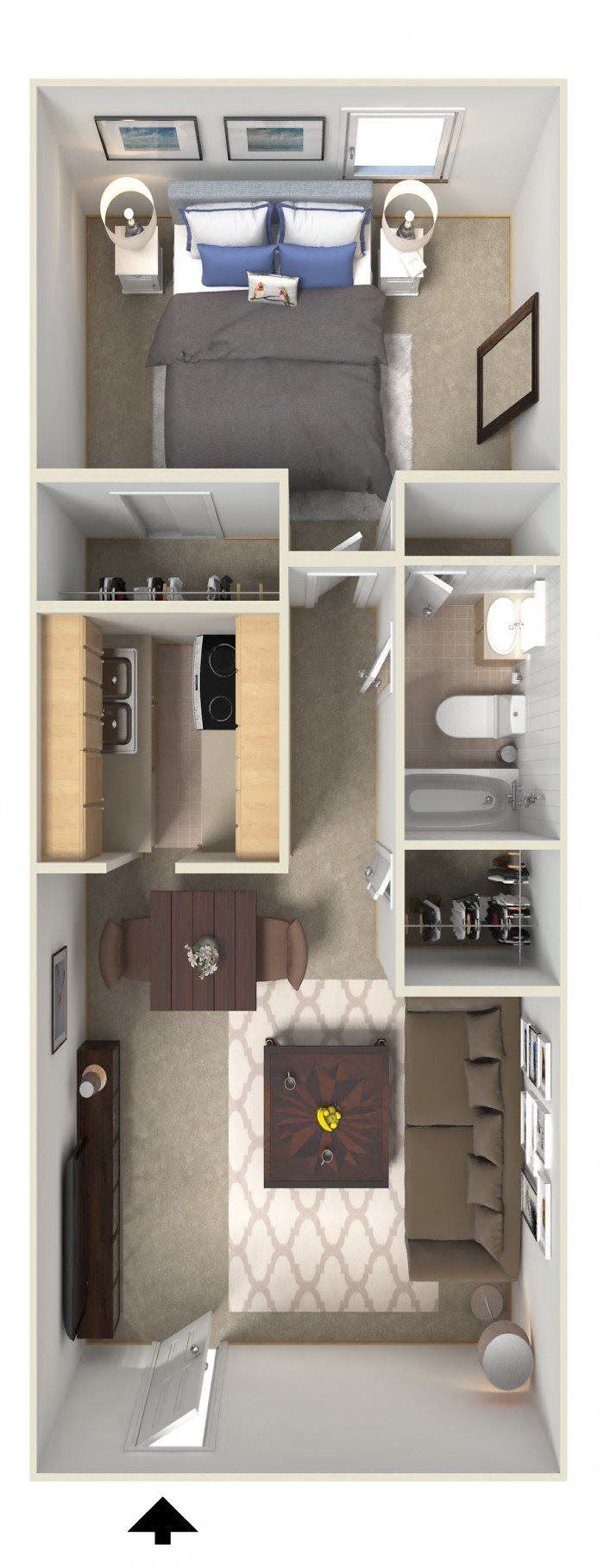 The Berkeley The Berkeley - 1 Bed 1 Bath 725 Square Feet